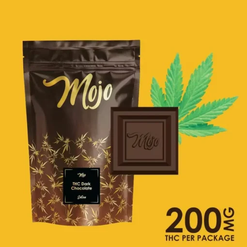 3084579_1696345238-1683732721-dark_chocolate-510x510-1.webp Mojo Chocolates β Dark Chocolate Bites (Sativa) β 200mg
